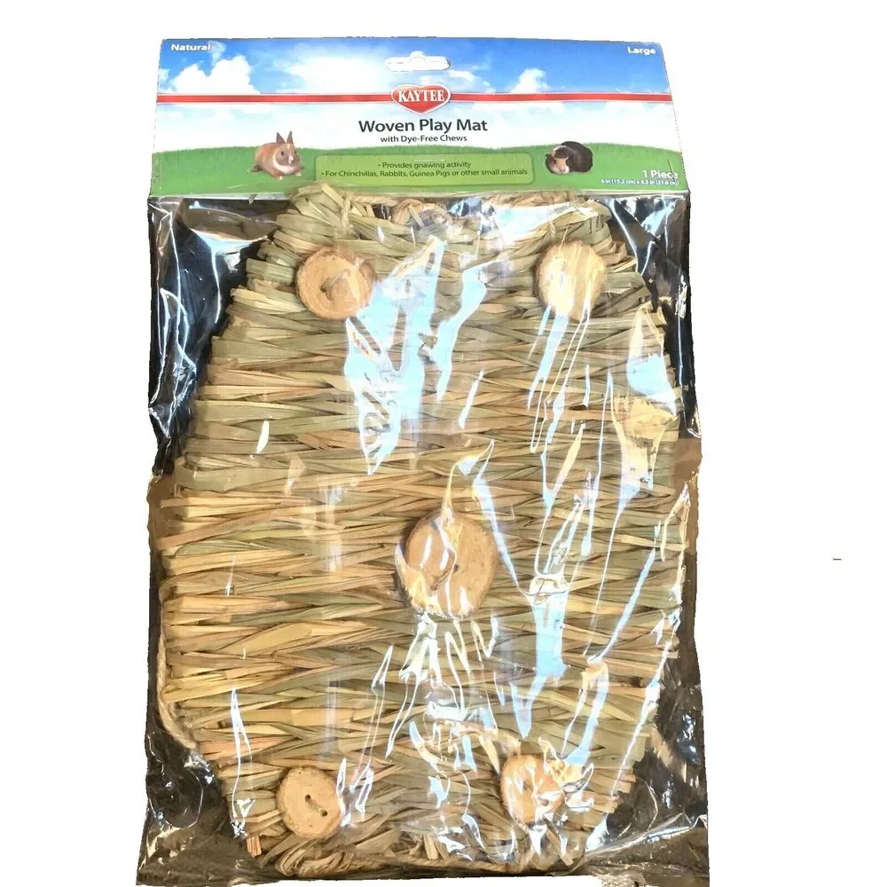 Kaytee Natural Woven Play Mat, Large for Small Animals Pets New